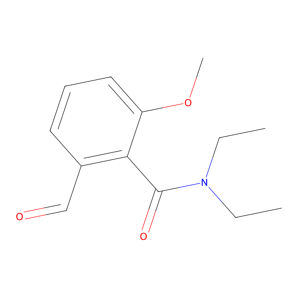 N,N-Diethyl-2-formyl-6-methoxybenzamide molecular structure, CAS 70946-17-7