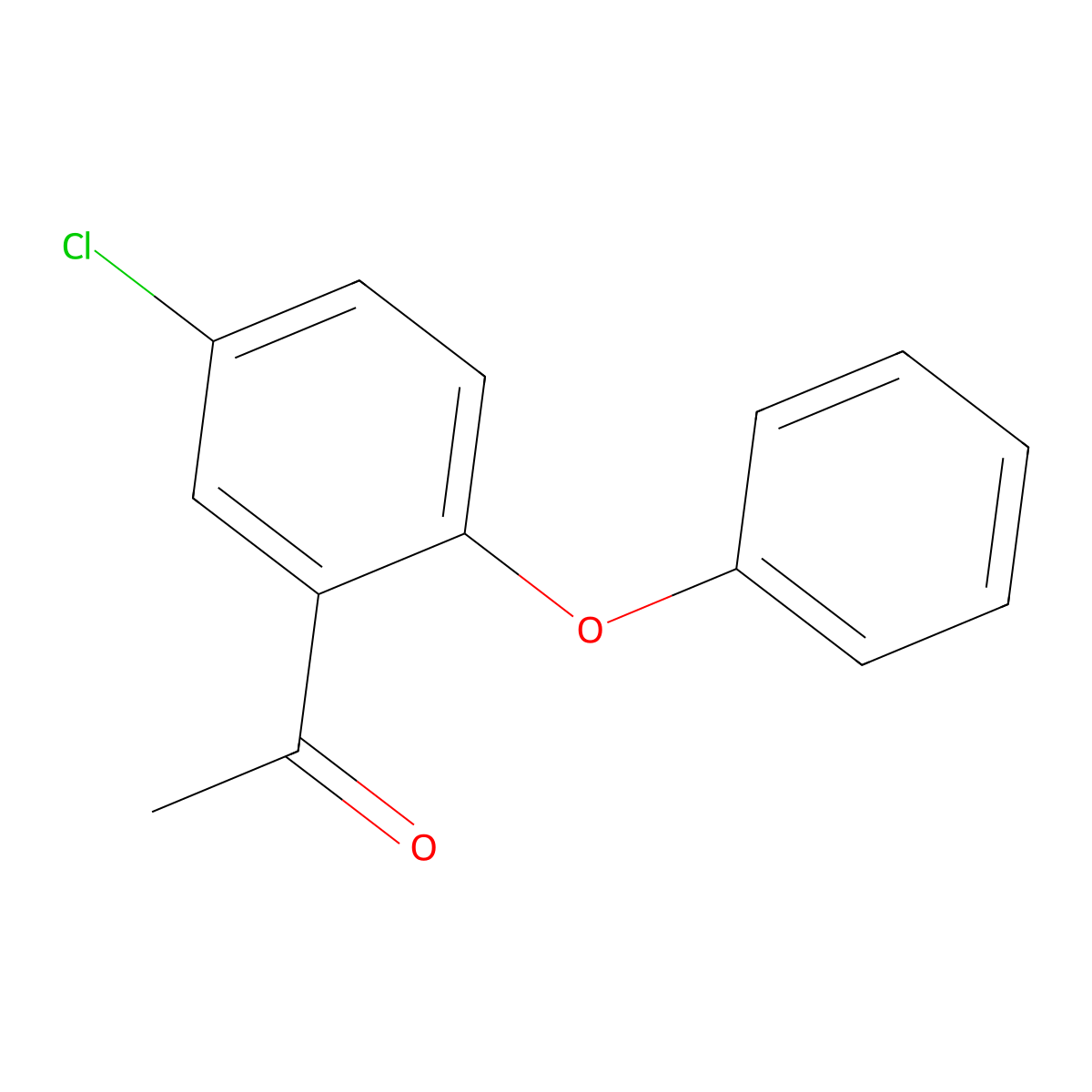 1-(5-Chloro-2-phenoxyphenyl)ethanone molecular structure, CAS 70958-18-8