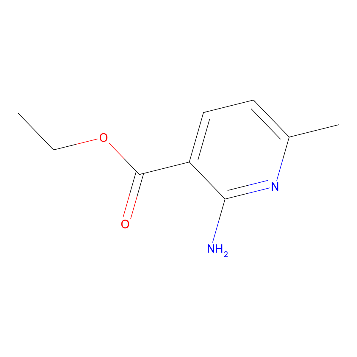 Ethyl 2-amino-6-methylnicotinate molecular structure, CAS 70959-85-2