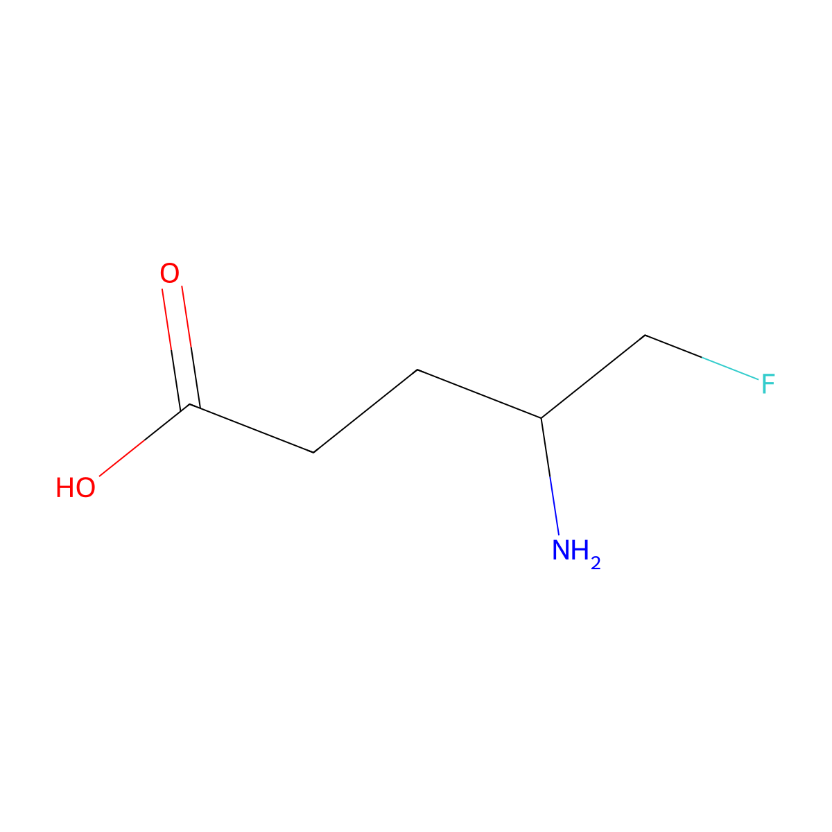4-Amino-5-fluoropentanoic acid molecular structure, CAS 70960-97-3