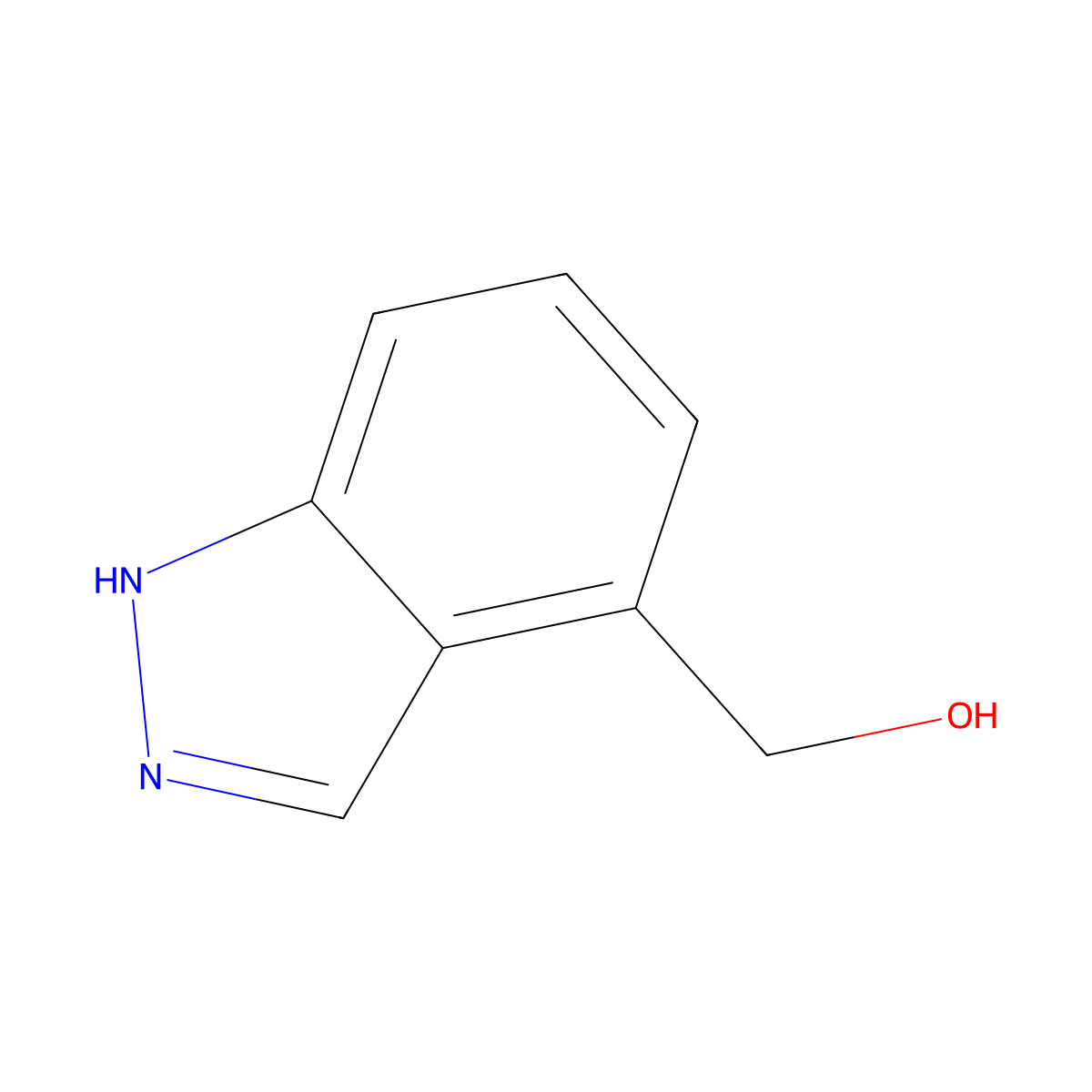 (1H-indazol-4-yl)methanol molecular structure, CAS 709608-85-5