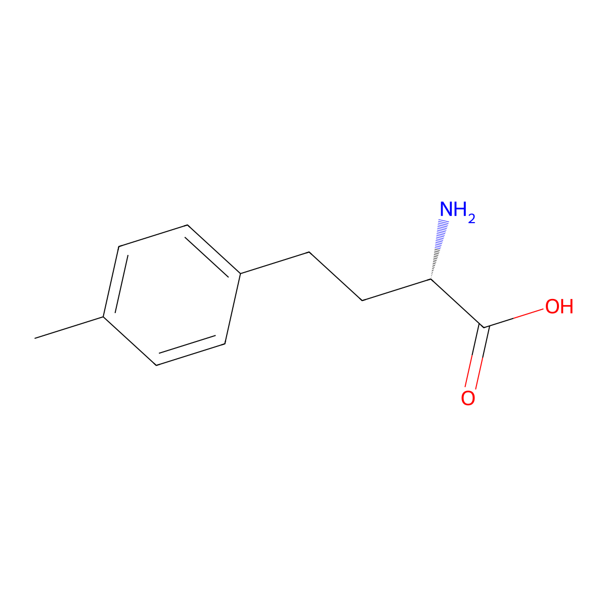 (S)-4-Methylhomophenylalanine molecular structure, CAS 709609-35-8
