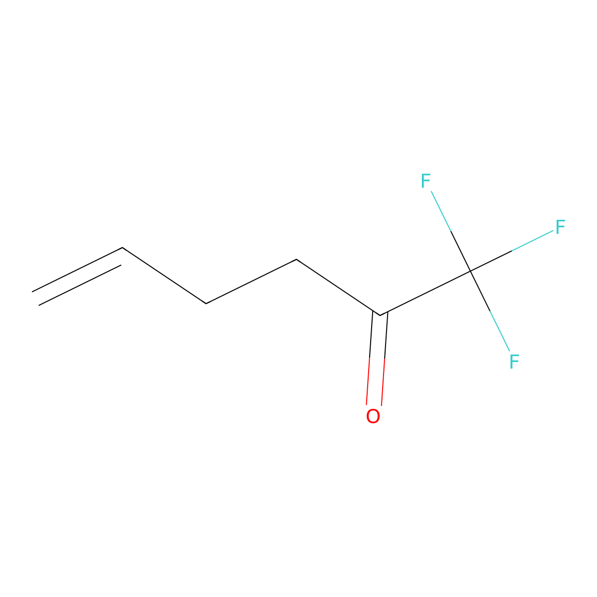 1,1,1-Trifluorohex-5-en-2-one molecular structure, CAS 70961-01-2