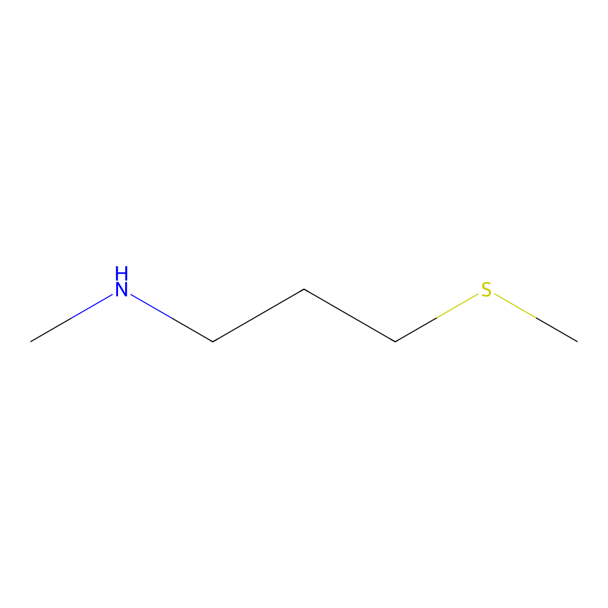 Methyl[3-(methylsulfanyl)propyl]amine molecular structure, CAS 70961-63-6