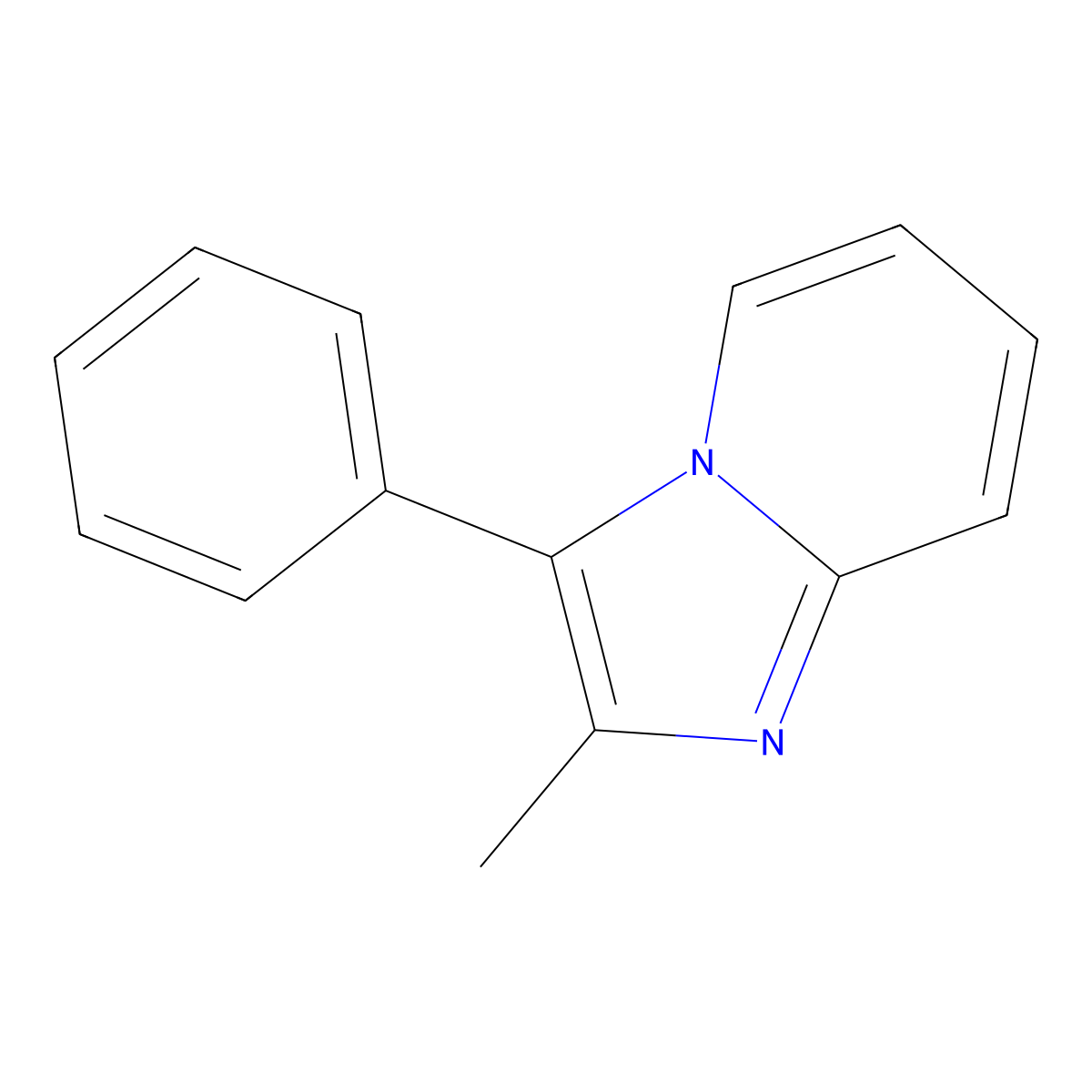 2-Methyl-3-phenylimidazo[1,2-a]pyridine molecular structure, CAS 709637-93-4