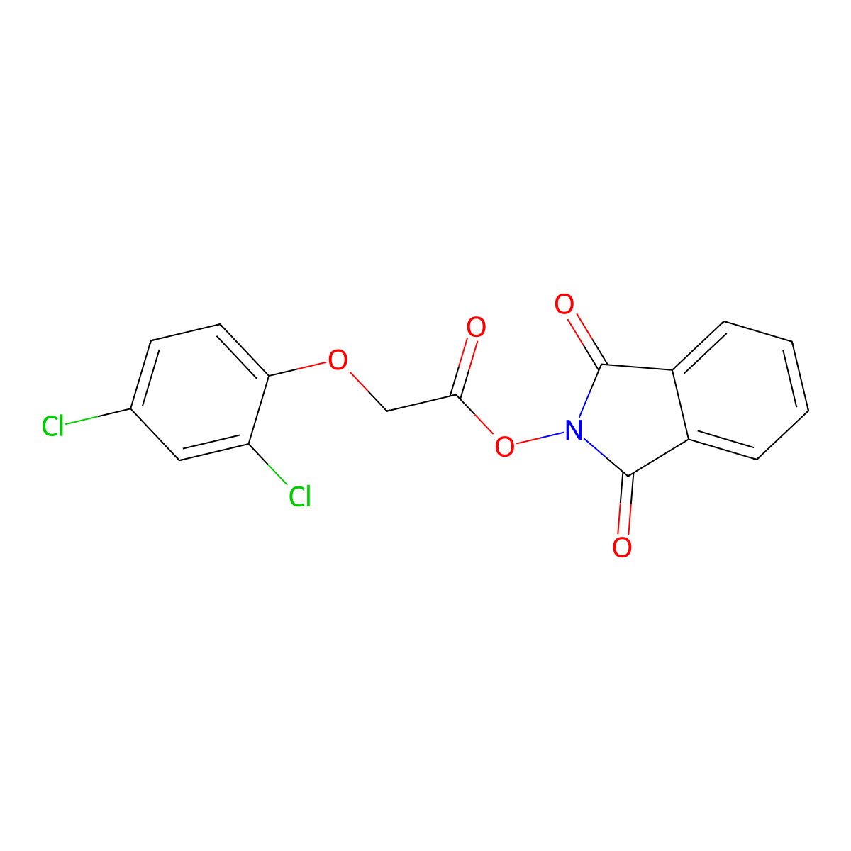 1,3-Dioxoisoindolin-2-yl 2-(2,4-dichlorophenoxy)acetate molecular structure, CAS 709639-63-4