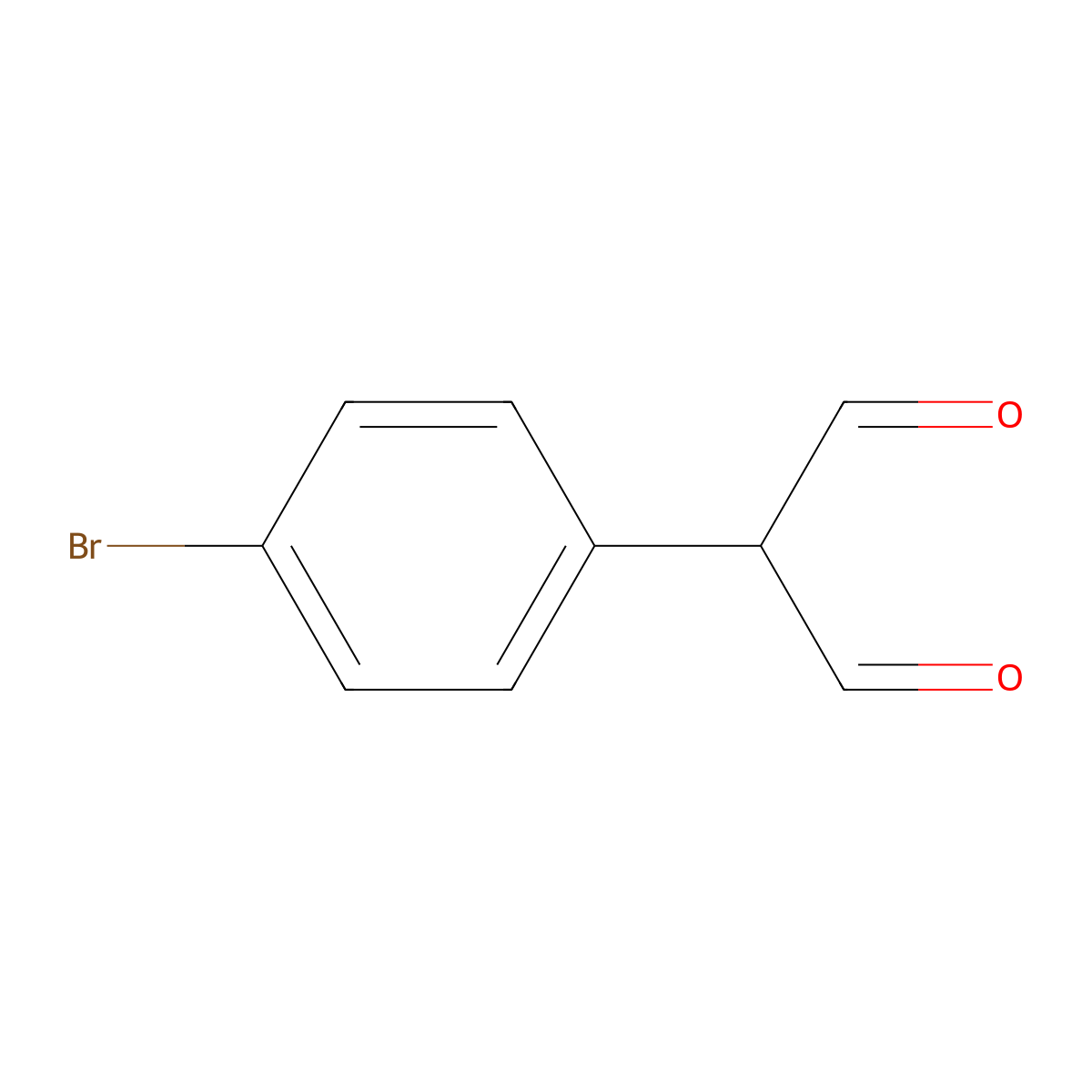 2-(4-Bromophenyl)propanedial molecular structure, CAS 709648-68-0