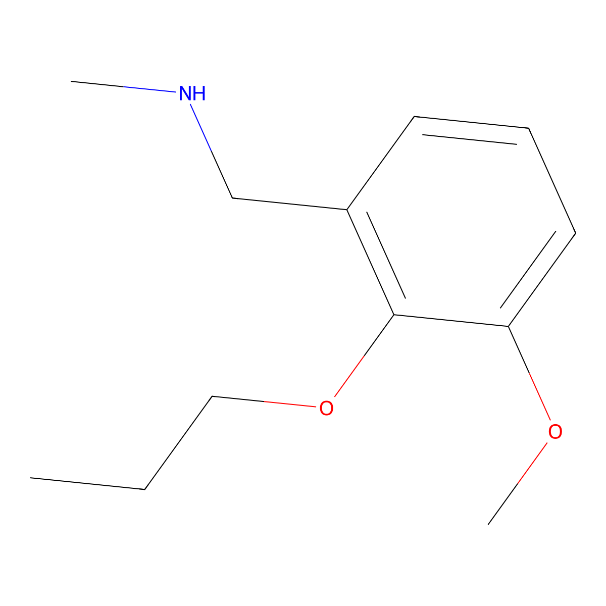 (3-Methoxy-2-propoxybenzyl)methylamine molecular structure, CAS 709649-53-6