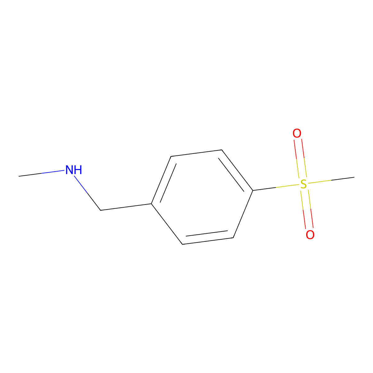 [(4-Methanesulfonylphenyl)methyl](methyl)amine molecular structure, CAS 709649-56-9