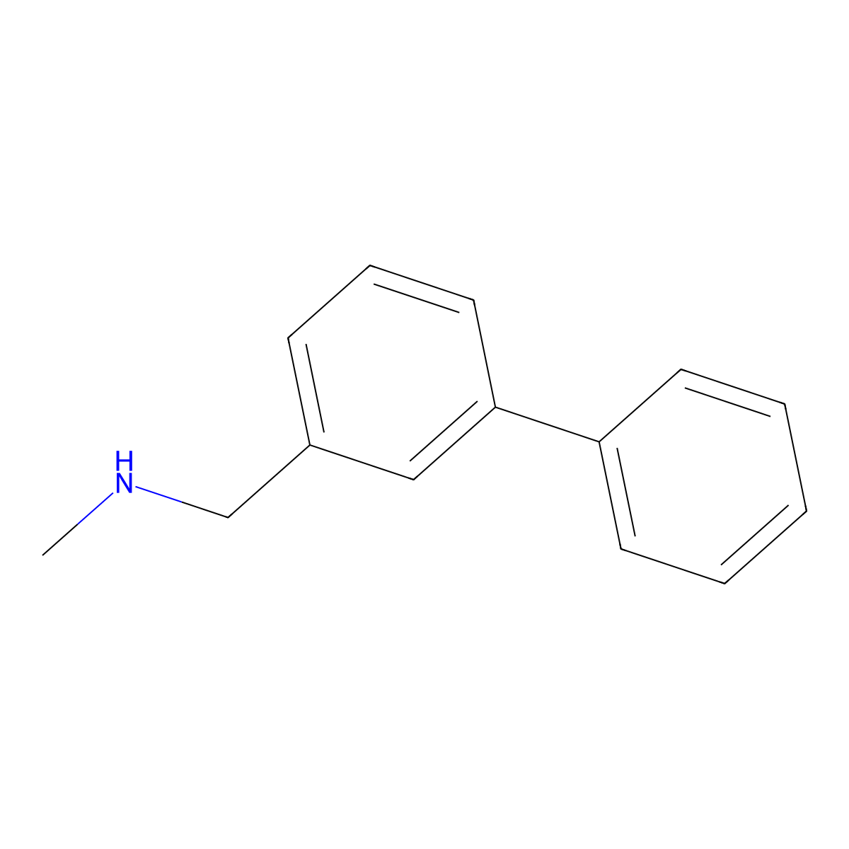 n-Methyl-[1,1'-biphenyl]-3-methanamine molecular structure, CAS 709649-61-6