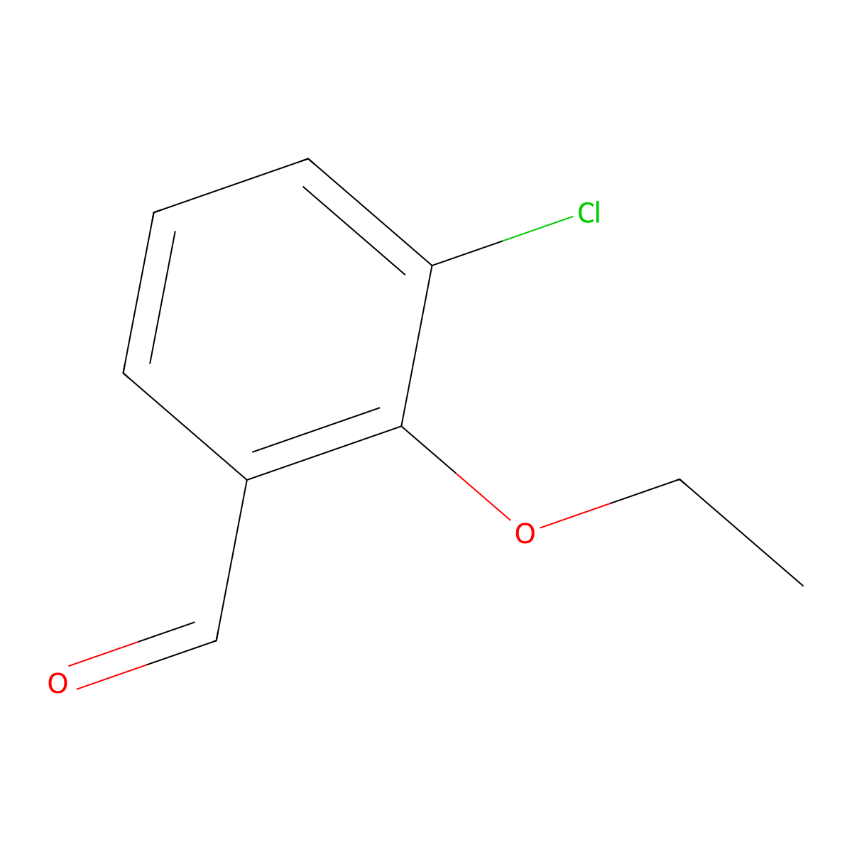 3-Chloro-2-ethoxybenzaldehyde molecular structure, CAS 709649-70-7