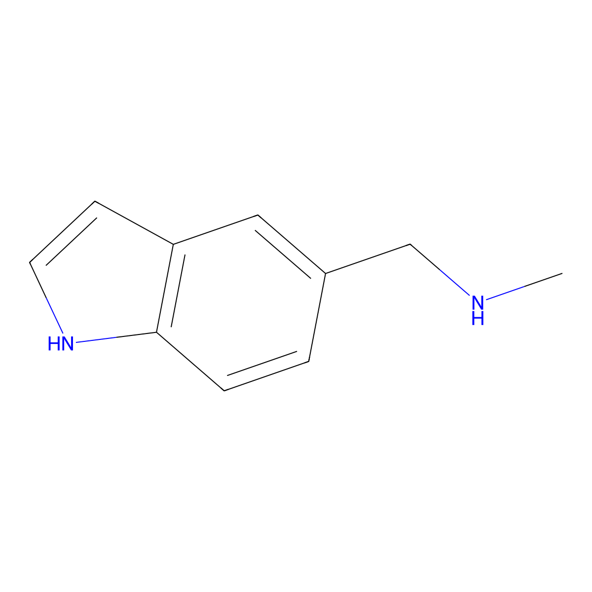 1-(1H-indol-5-yl)-N-methylmethanamine molecular structure, CAS 709649-72-9