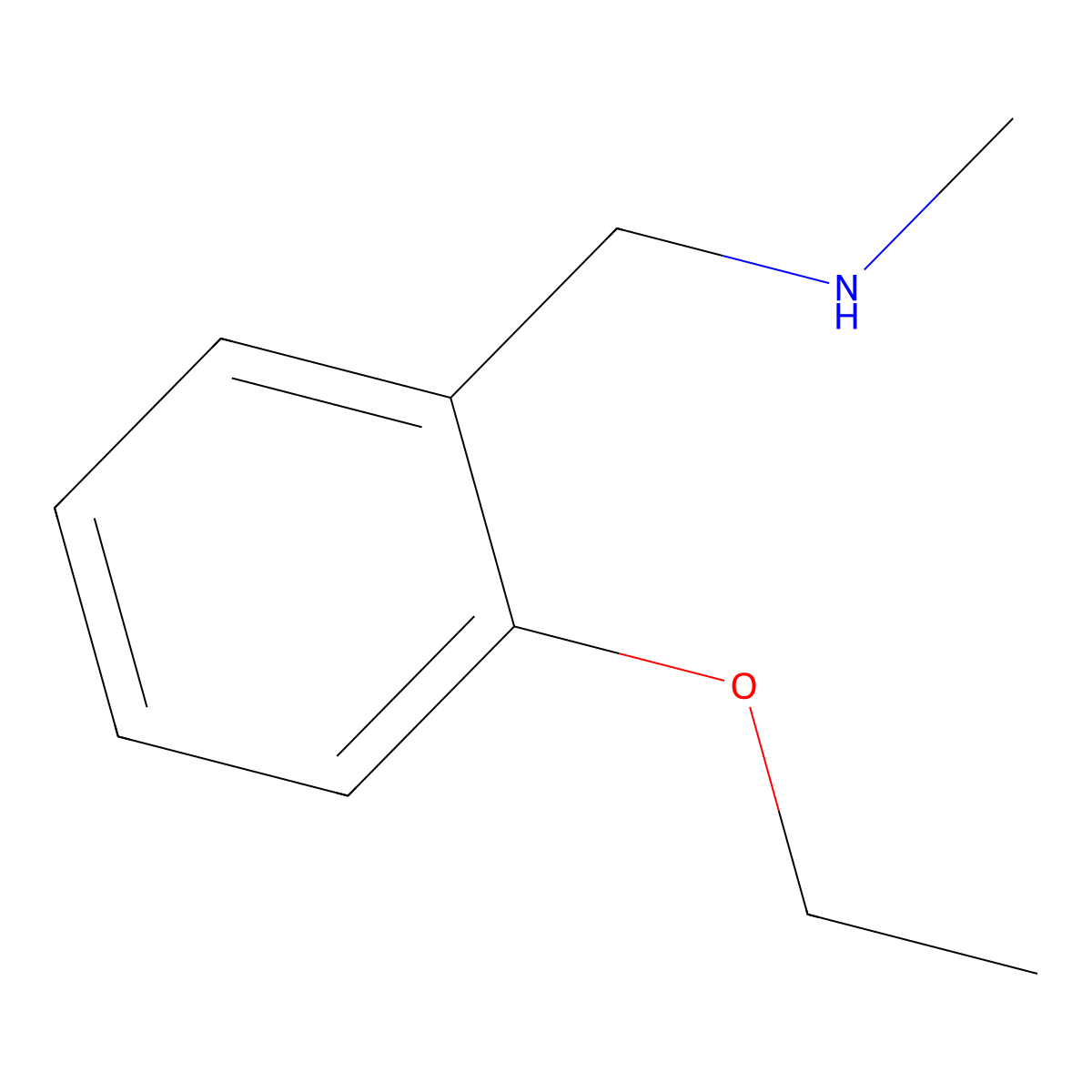 1-(2-ethoxyphenyl)-N-methylmethanamine molecular structure, CAS 709651-39-8