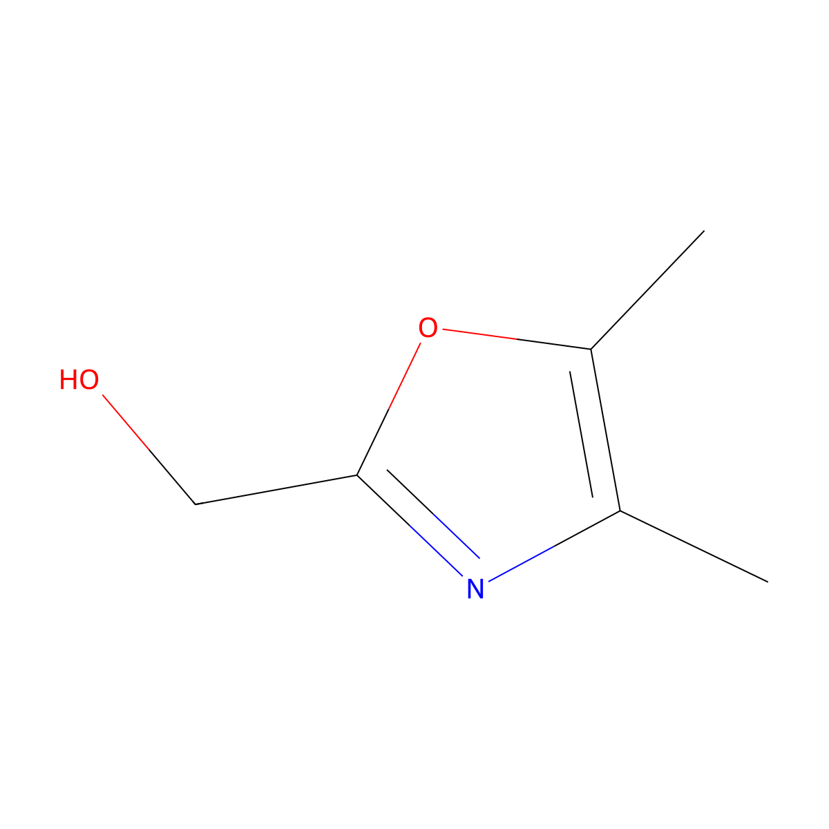 (Dimethyl-1,3-oxazol-2-yl)methanol molecular structure, CAS 709674-68-0