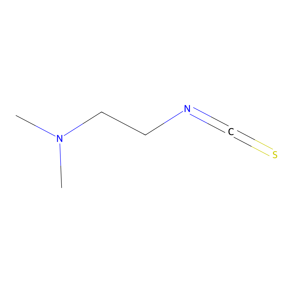 (2-Isothiocyanatoethyl)dimethylamine molecular structure, CAS 7097-89-4