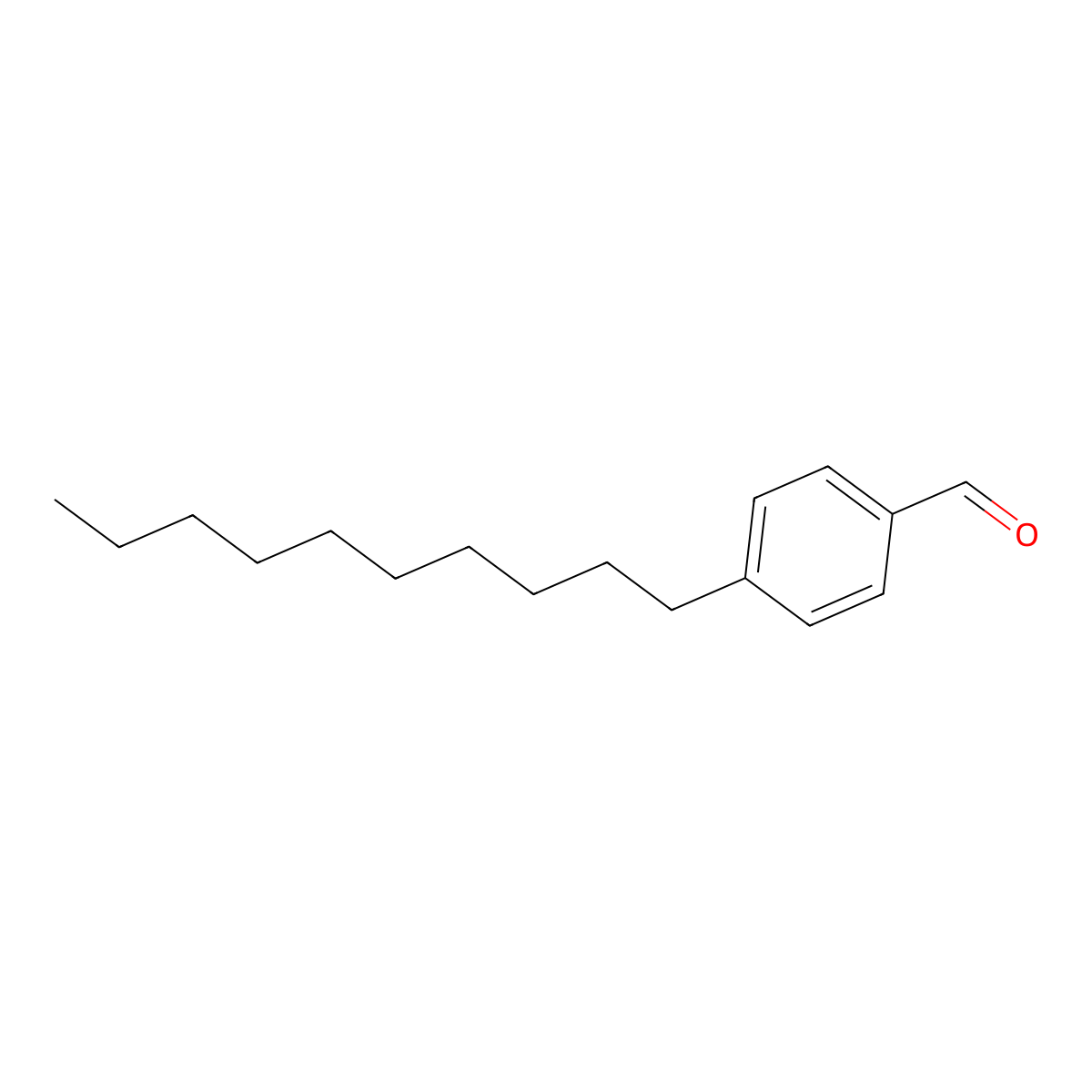 4-Decylbenzaldehyde molecular structure, CAS 70972-99-5