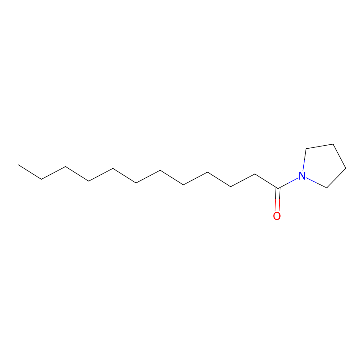 1-(Pyrrolidin-1-yl)dodecan-1-one molecular structure, CAS 70974-45-7