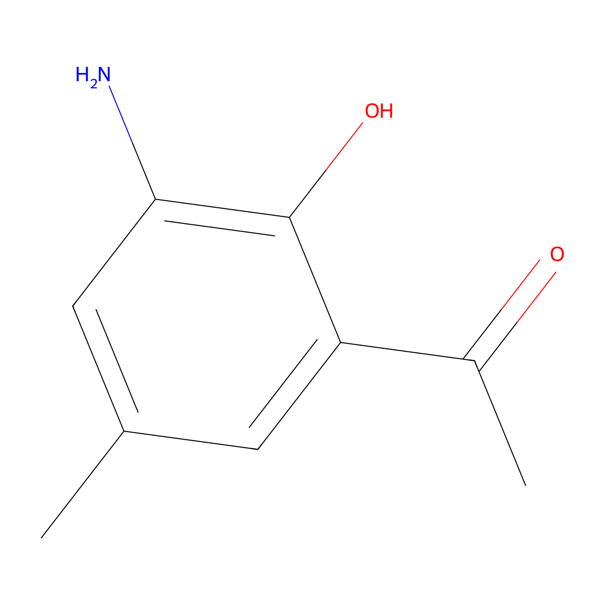 1-(3-Amino-2-hydroxy-5-methylphenyl)ethan-1-one molecular structure, CAS 70977-71-8
