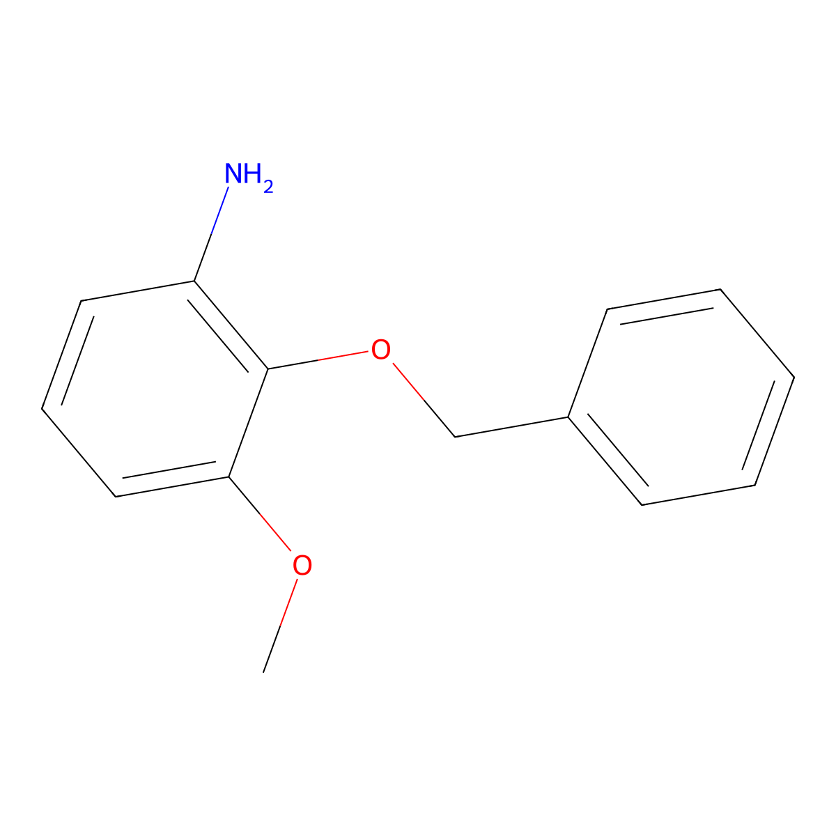 2-(Benzyloxy)-3-methoxyaniline molecular structure, CAS 70978-05-1