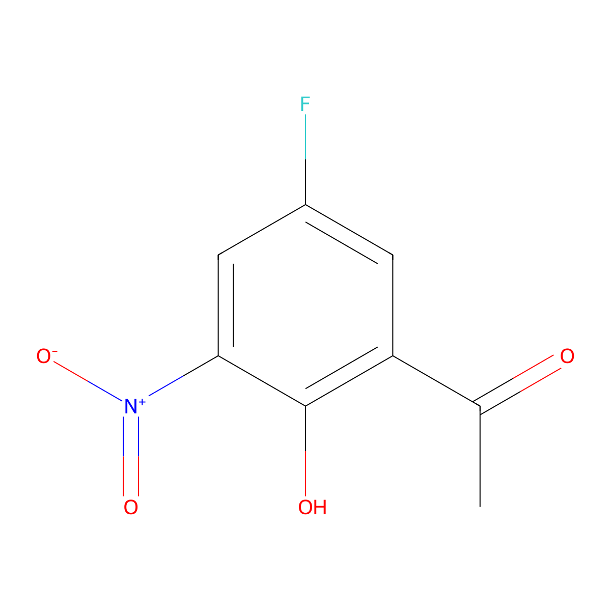 5'-Fluoro-2'-hydroxy-3'-nitroacetophenone molecular structure, CAS 70978-39-1