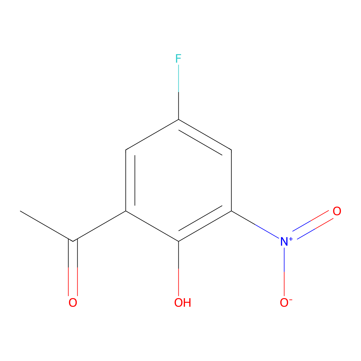 5'-Fluoro-2'-hydroxy-3'-nitroacetophenone molecular structure, CAS 70978-39-1