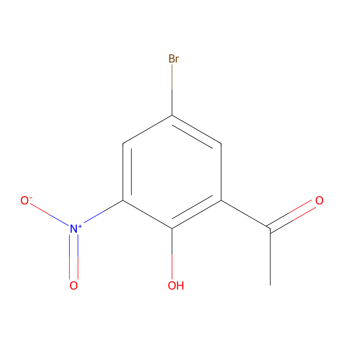 5'-Bromo-2'-hydroxy-3'-nitroacetophenone molecular structure, CAS 70978-54-0