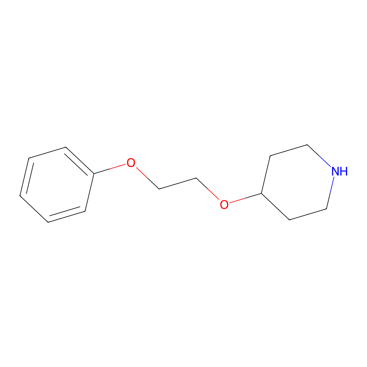 4-(2-Phenoxyethoxy)piperidine molecular structure, CAS 70978-89-1