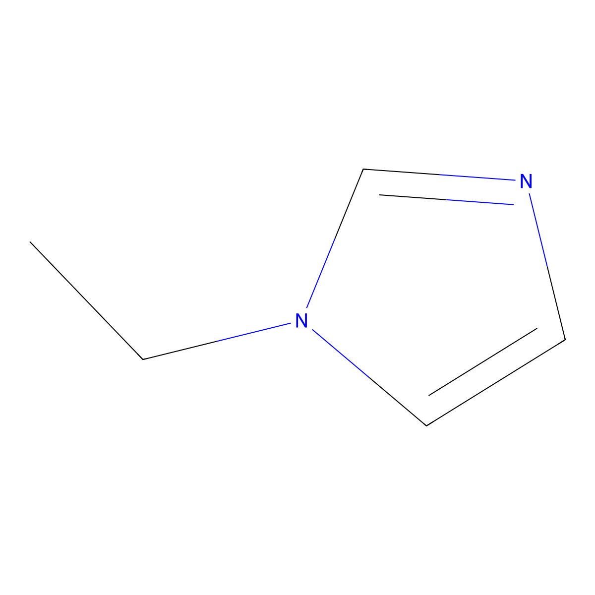 1-Ethyl-1H-imidazole molecular structure, CAS 7098-07-9