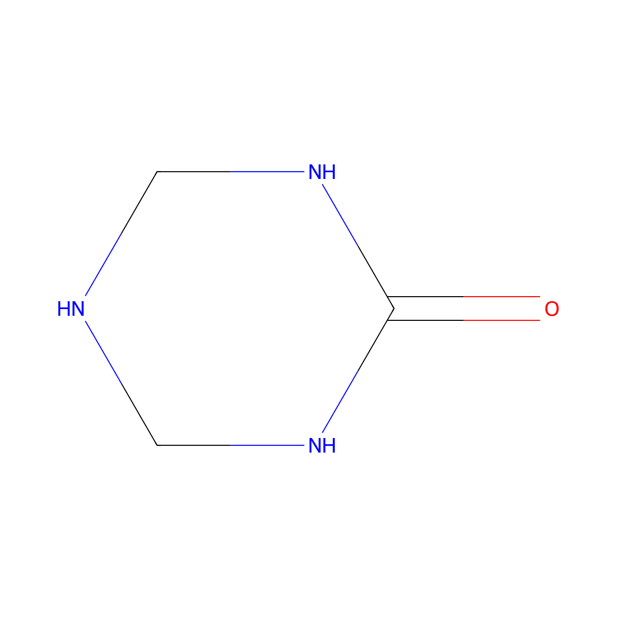 1,3,5-Triazin-2(1H)-one, tetrahydro- molecular structure, CAS 7098-14-8