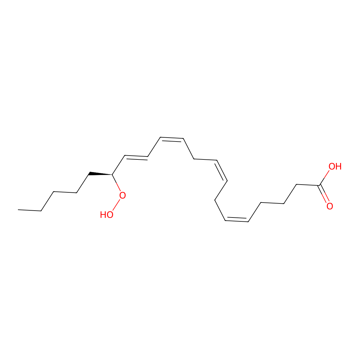 15(S)-Hpete molecular structure, CAS 70981-96-3