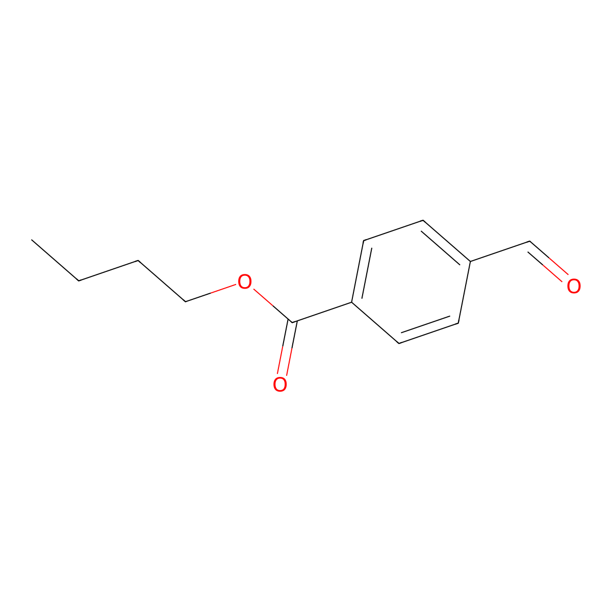 Butyl 4-formylbenzoate molecular structure, CAS 70986-34-4