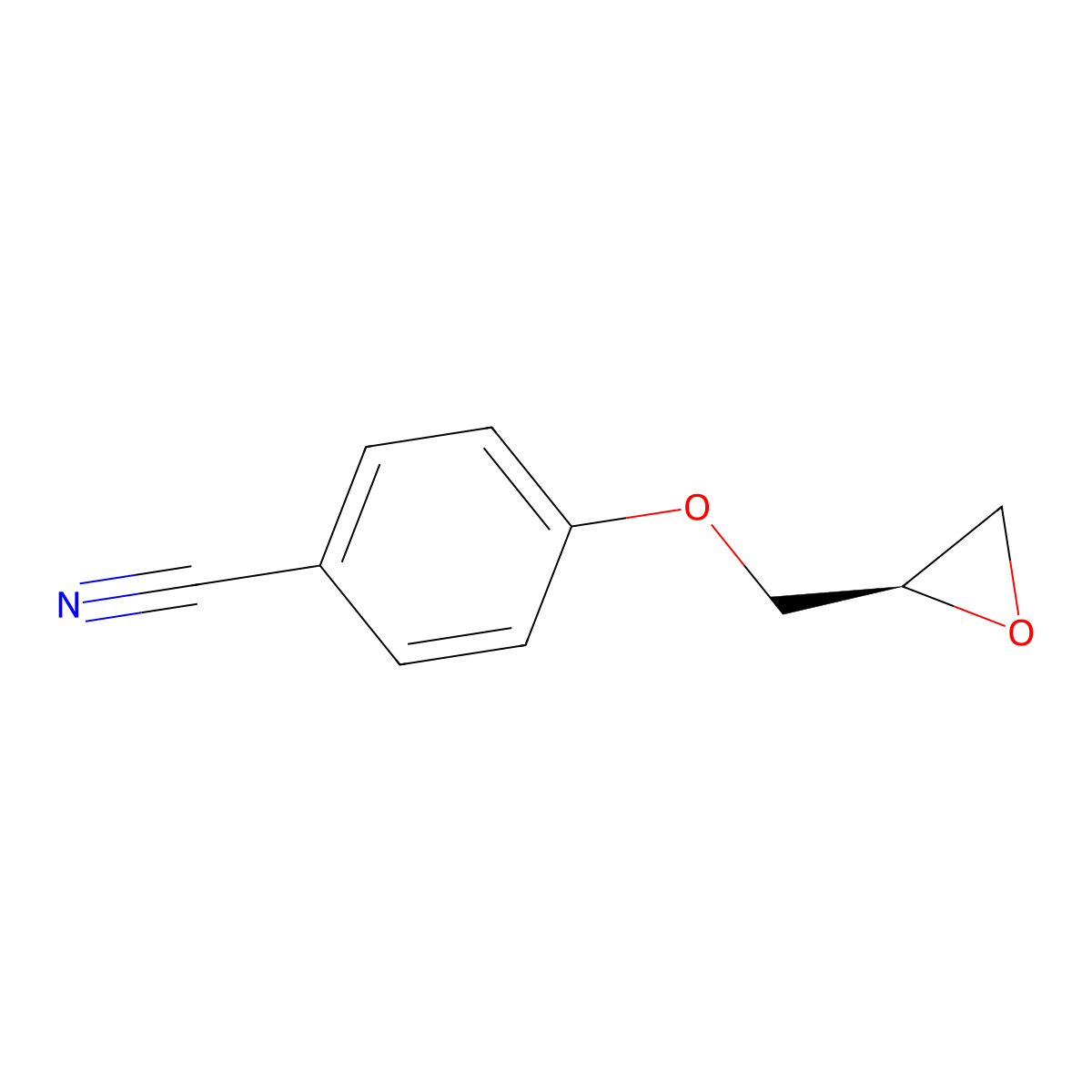 (R)-4-(Oxiran-2-ylmethoxy)benzonitrile molecular structure, CAS 70987-79-0