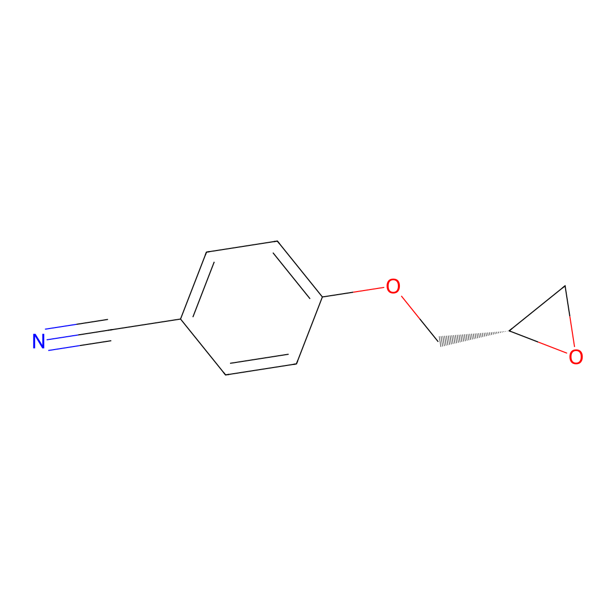 (S)-4-(Oxiran-2-ylmethoxy)benzonitrile molecular structure, CAS 70987-80-3