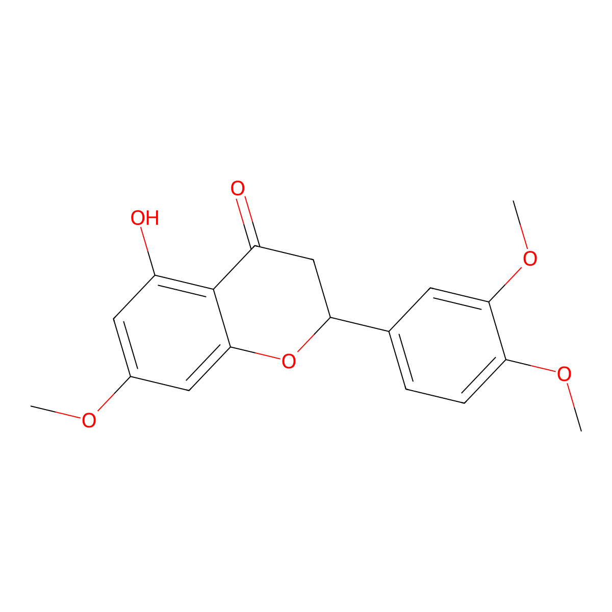 Eriodictyol 7,3',4'-trimethyl ether molecular structure, CAS 70987-96-1