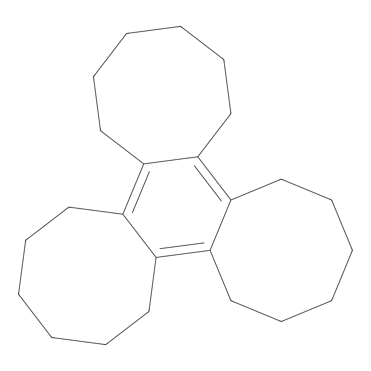 Tricyclooctenobenzene molecular structure, CAS 7099-19-6