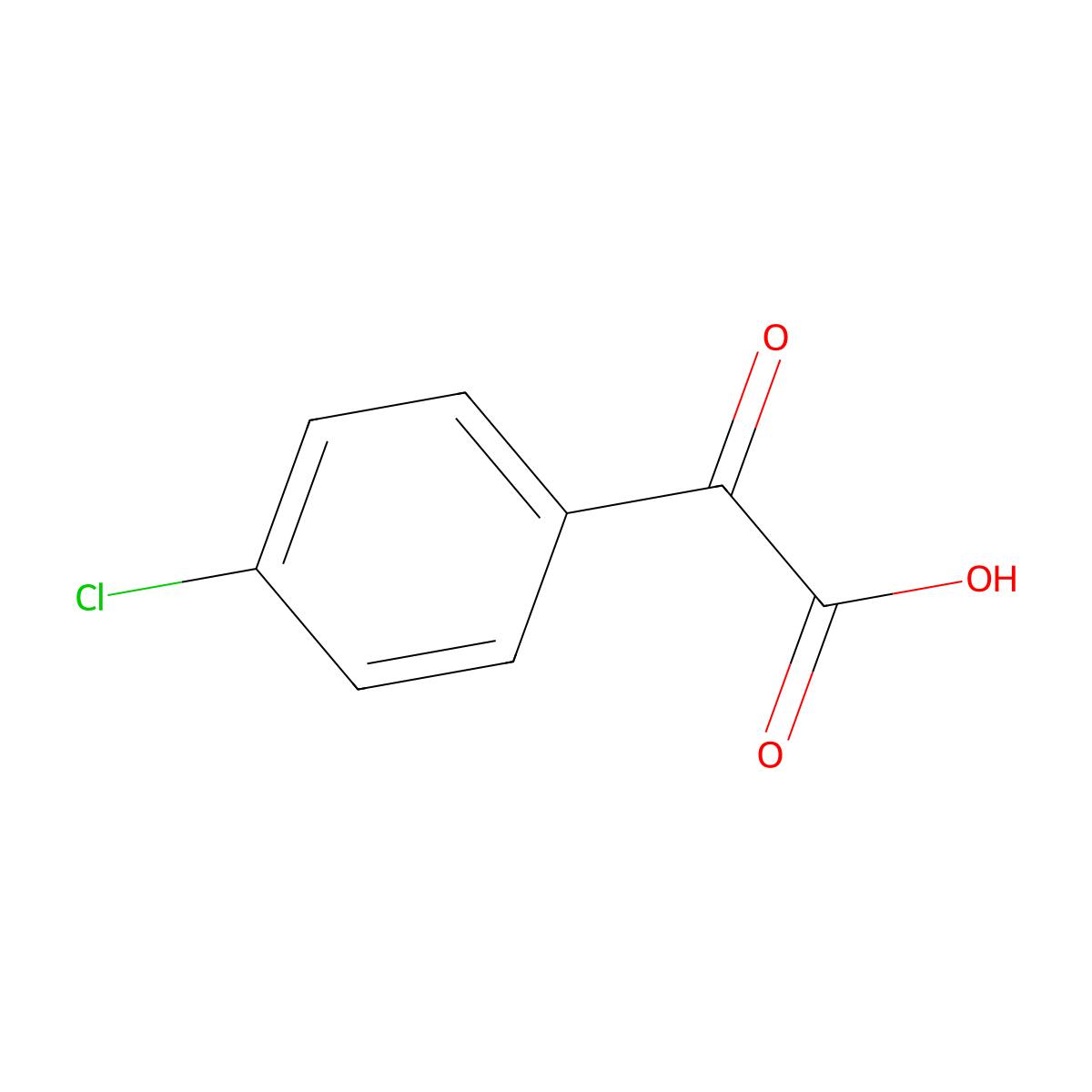 4-Chlorophenylglyoxylic acid molecular structure, CAS 7099-88-9