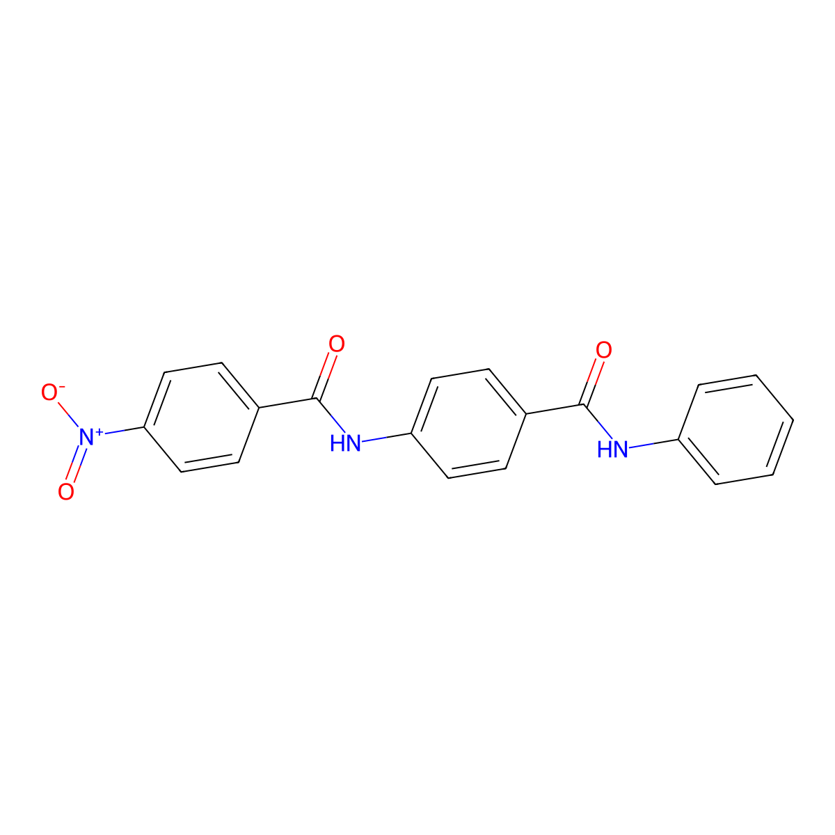 4-[(4-nitrobenzoyl)amino]-N-phenylbenzamide molecular structure, CAS 70998-52-6