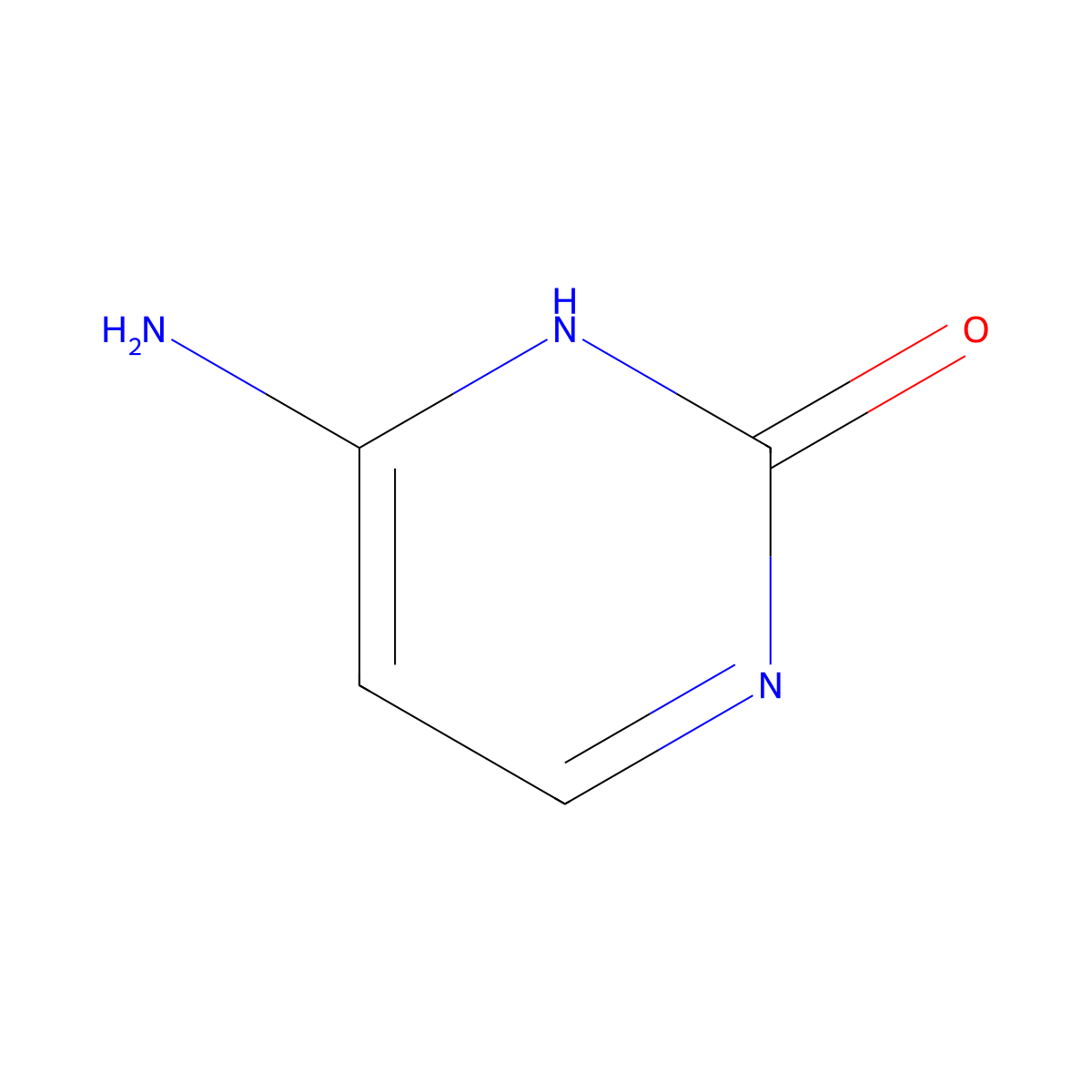 Cytosine molecular structure, CAS 71-30-7