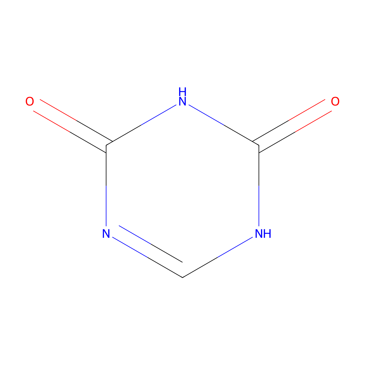 1,3,5-Triazine-2,4(1H,3H)-dione molecular structure, CAS 71-33-0