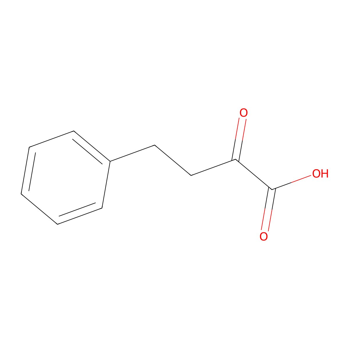 2-Oxo-4-phenylbutyric acid molecular structure, CAS 710-11-2