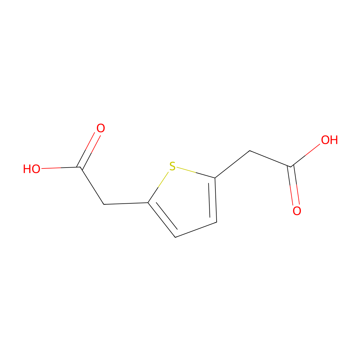2-[5-(carboxymethyl)thiophen-2-yl]acetic Acid molecular structure, CAS 710-23-6