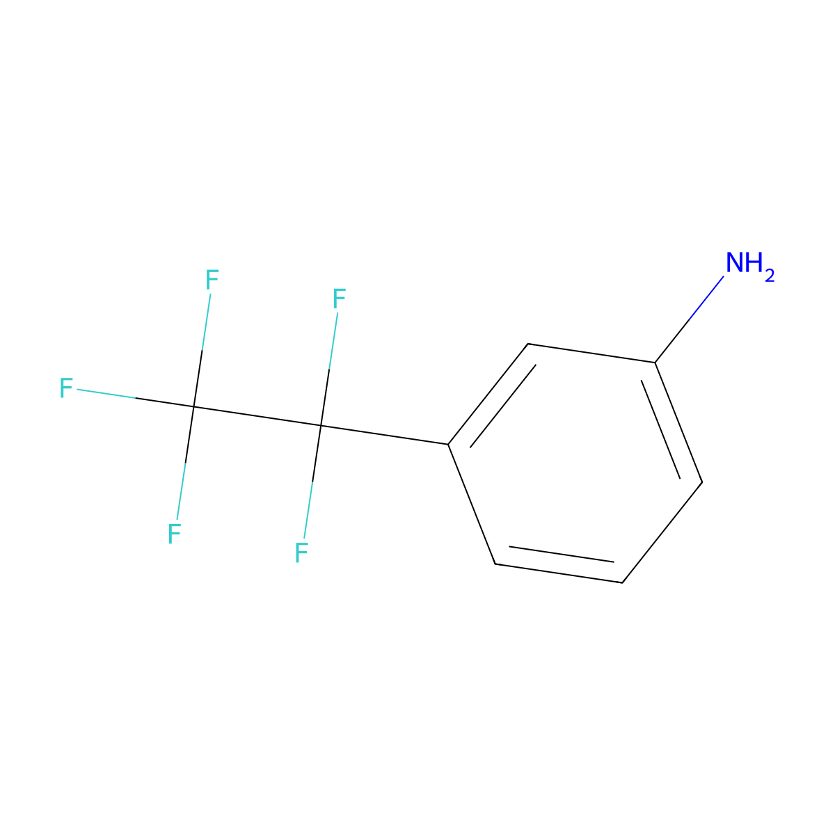 3-(Pentafluoroethyl)aniline molecular structure, CAS 710-74-7