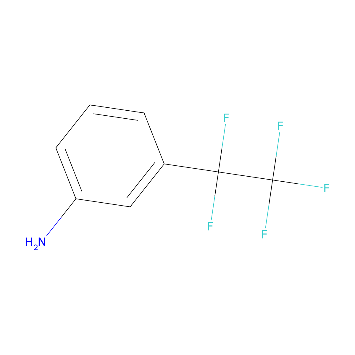 3-(Pentafluoroethyl)aniline molecular structure, CAS 710-74-7