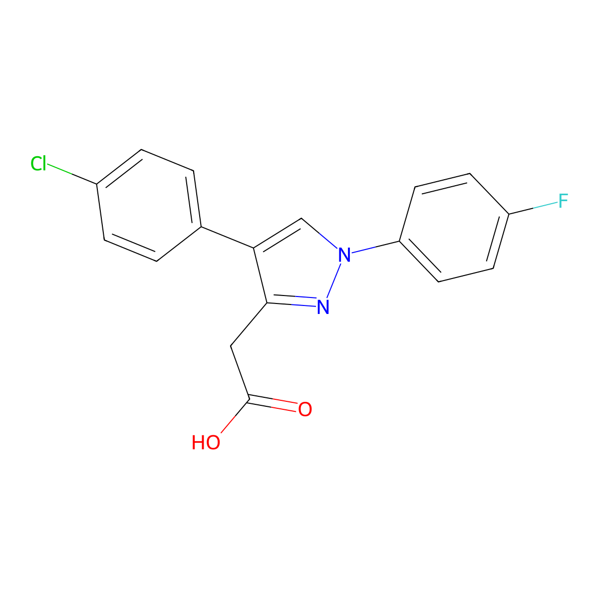 Pirazolac molecular structure, CAS 71002-09-0