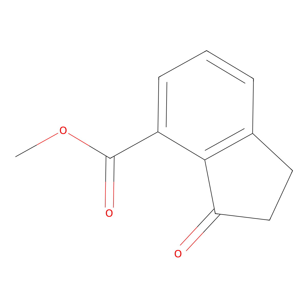 Methyl 3-oxo-2,3-dihydro-1H-indene-4-carboxylate molecular structure, CAS 71005-11-3