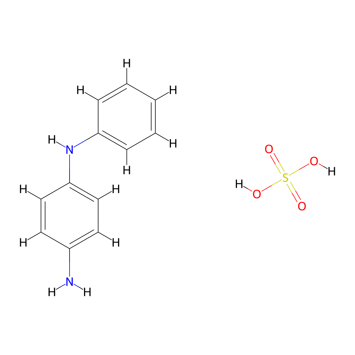 N1-Phenylbenzene-1,4-diamine sulfate(2:1) molecular structure, CAS 71005-33-9