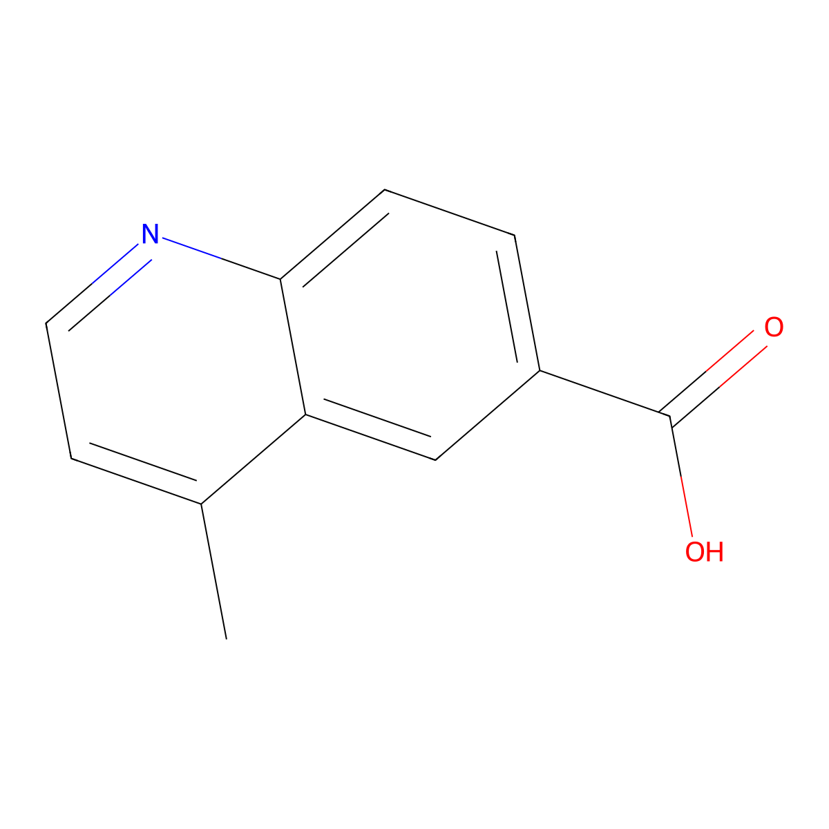 4-methylquinoline-6-carboxylic Acid molecular structure, CAS 7101-68-0
