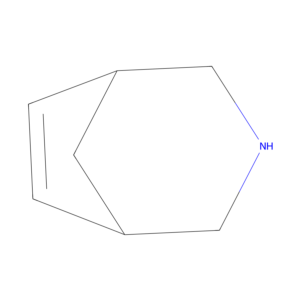 2-Azabicyclo[3.2.1]oct-6-ene molecular structure, CAS 71017-41-9