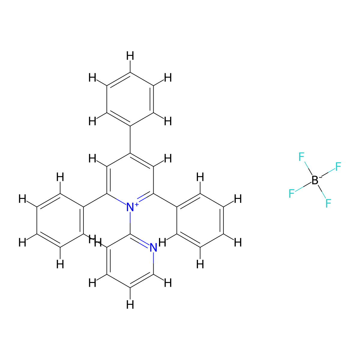 2,4,6-Triphenyl-1-(pyridin-2-yl)-1-5-pyridin-1-ylium molecular structure, CAS 71017-84-0