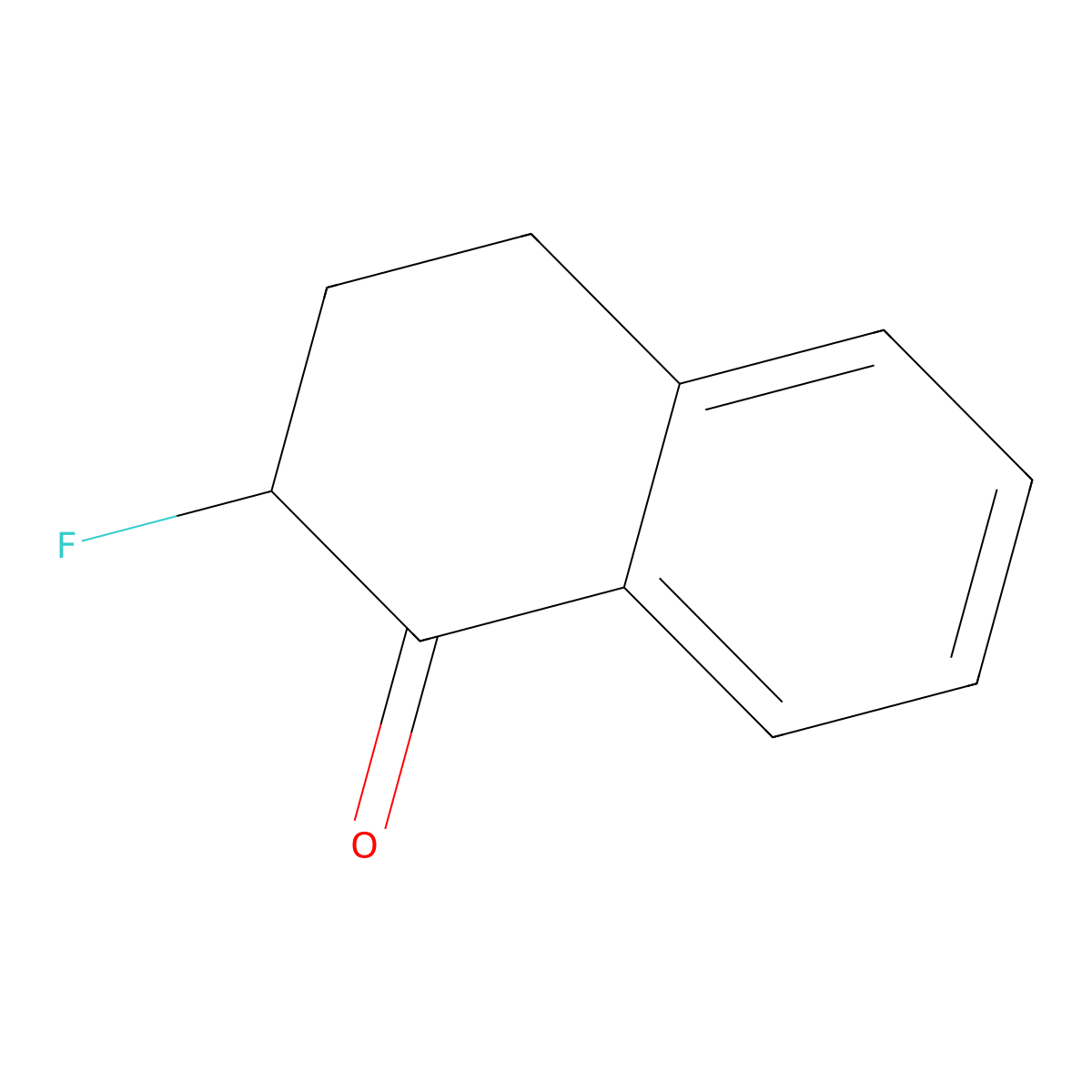 2-Fluoro-3,4-dihydronaphthalen-1(2H)-one molecular structure, CAS 71019-06-2